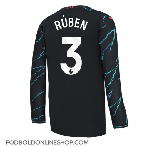 Manchester City Ruben Dias #3 Tredjetrøje 2023-24 Langærmet
